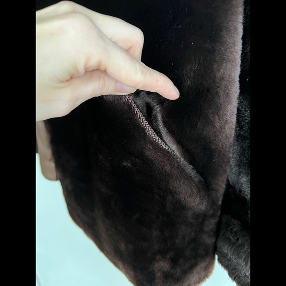 Vintage Faux Fur Brown Winter Coat small - medium - Picture 2 of 8